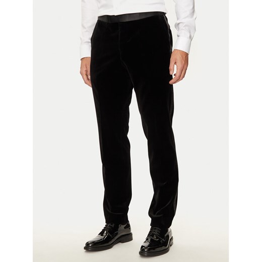 Boss Spodnie garniturowe H-Genius-Tux-244 50527948 Czarny Slim Fit ze sklepu MODIVO w kategorii Spodnie męskie - zdjęcie 182668580