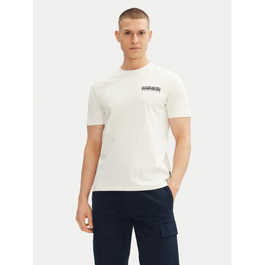 Napapijri T-Shirt S-Vignoni Back SS NP0A4ILXN1A1 Biały Regular Fit ze sklepu MODIVO w kategorii T-shirty męskie - zdjęcie 182668584
