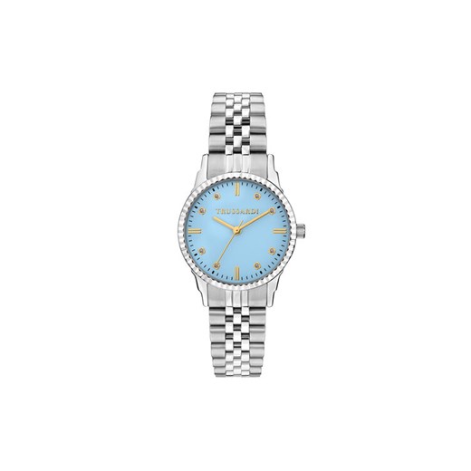 Trussardi Zegarek R2453144511 Błękitny ze sklepu MODIVO w kategorii Zegarki - zdjęcie 182668593