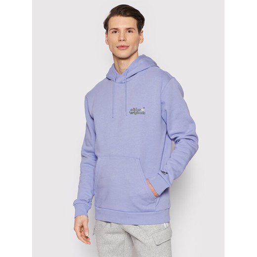 adidas Bluza Stokd Hdie Alie HC7148 Fioletowy Regular Fit ze sklepu MODIVO w kategorii Bluzy męskie - zdjęcie 182668603