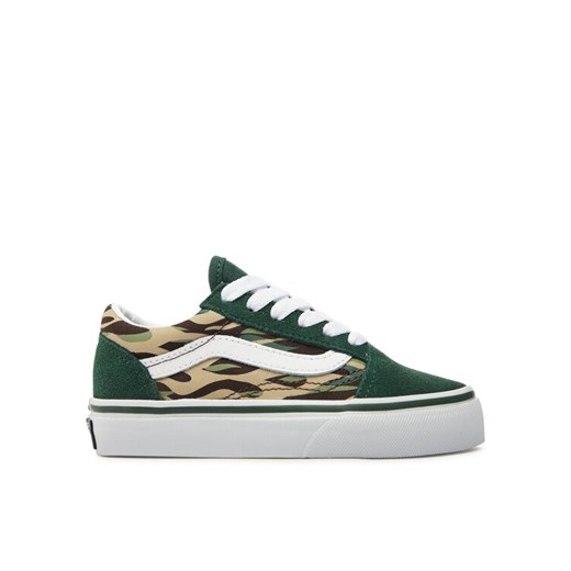 Vans Tenisówki Uy Old Skool VN0A7Q5FBGK1 Zielony ze sklepu MODIVO w kategorii Trampki dziecięce - zdjęcie 182668612