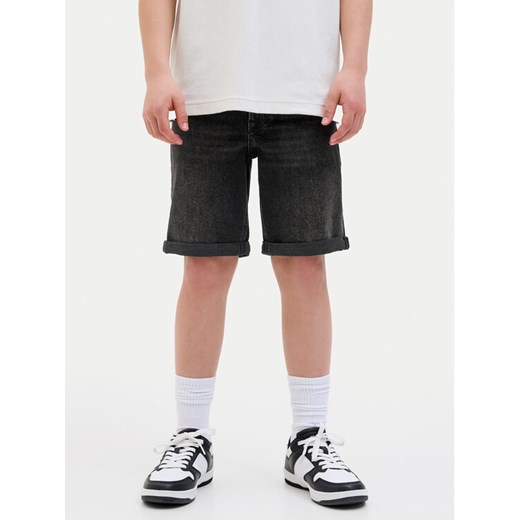 Jack&Jones Junior Szorty jeansowe Rick 12269799 Czarny Regular Fit ze sklepu MODIVO w kategorii Spodenki chłopięce - zdjęcie 182668704