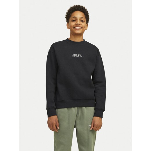 Jack&Jones Junior Bluza Brooklyn Graphic 12263290 Czarny Relaxed Fit ze sklepu MODIVO w kategorii Bluzy chłopięce - zdjęcie 182668713