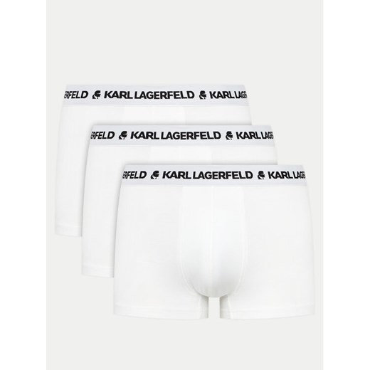 KARL LAGERFELD Komplet 3 par bokserek 240M2110 Biały ze sklepu MODIVO w kategorii Majtki męskie - zdjęcie 182668721