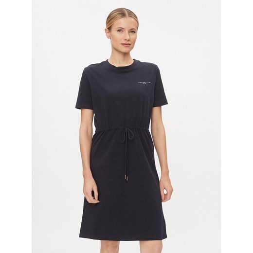Tommy Hilfiger Sukienka codzienna 1985 WW0WW40734 Granatowy Regular Fit ze sklepu MODIVO w kategorii Sukienki - zdjęcie 182668792