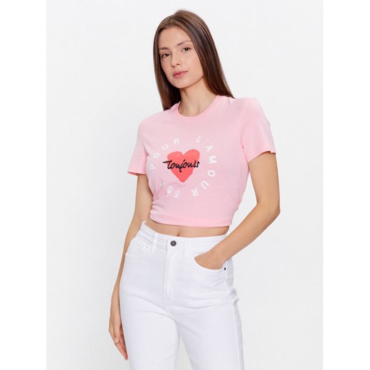 ONLY T-Shirt 15266625 Różowy Regular Fit XS MODIVO