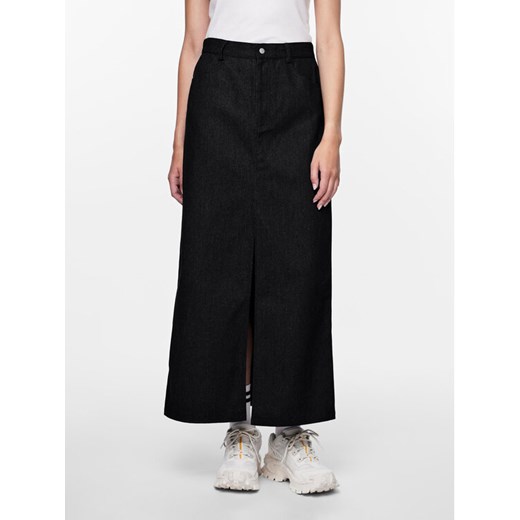 Pieces Spódnica jeansowa 17150001 Czarny Regular Fit ze sklepu MODIVO w kategorii Spódnice - zdjęcie 182668853