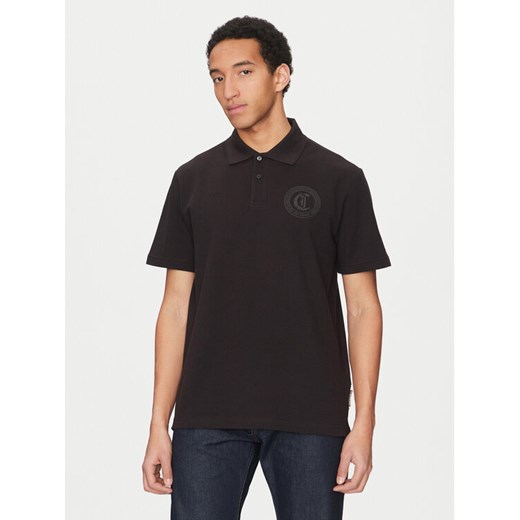 Just Cavalli Polo 78OAGT01 Czarny Regular Fit ze sklepu MODIVO w kategorii T-shirty męskie - zdjęcie 182668900