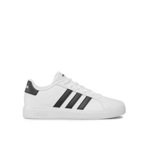 adidas Sneakersy Grand Court Lifestyle Tennis Lace-Up Shoes GW6511 Biały ze sklepu MODIVO w kategorii Trampki dziecięce - zdjęcie 182668993