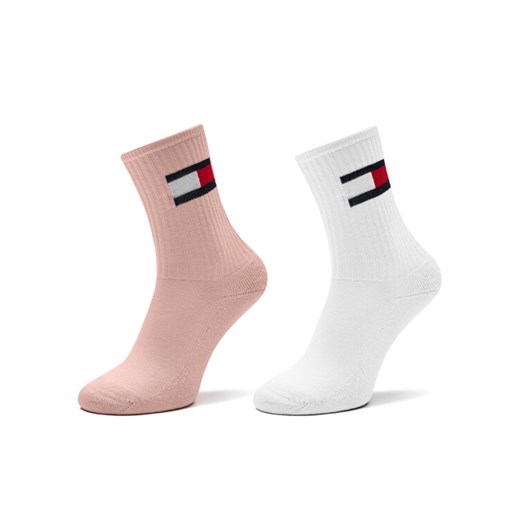 Tommy Hilfiger Zestaw 2 par wysokich skarpet dziecięcych 701229940 Różowy ze sklepu MODIVO w kategorii Skarpetki dziecięce - zdjęcie 182669051
