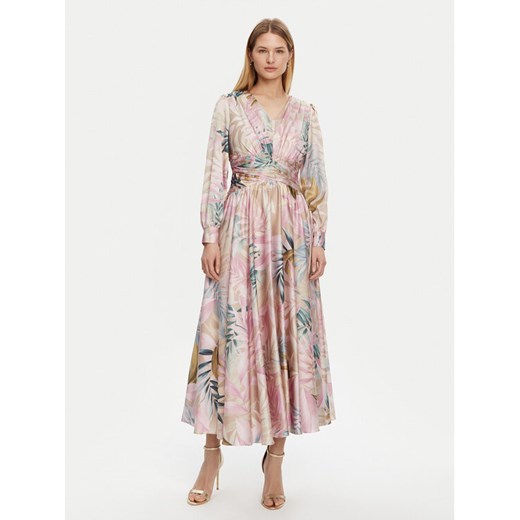 Guess Sukienka wieczorowa W5PK1U WD8G2 Kolorowy Regular Fit ze sklepu MODIVO w kategorii Sukienki - zdjęcie 182669054