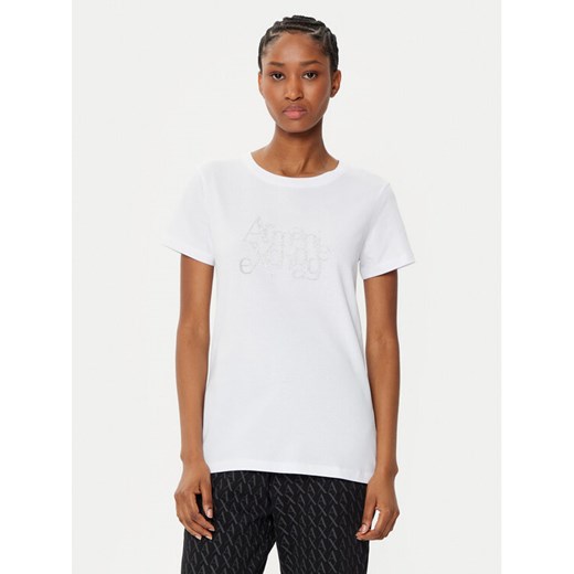 Armani Exchange T-Shirt XW000109 AF10359 U0002 Biały Regular Fit ze sklepu MODIVO w kategorii Bluzki damskie - zdjęcie 182669082