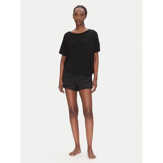 Hunkemöller Piżama 301485 Czarny Regular Fit ze sklepu MODIVO w kategorii Piżamy damskie - zdjęcie 182669110