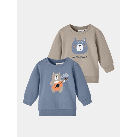 NAME IT Komplet 2 bluz Vonne 13230689 Kolorowy Regular Fit ze sklepu MODIVO w kategorii Bluzy chłopięce - zdjęcie 182669122