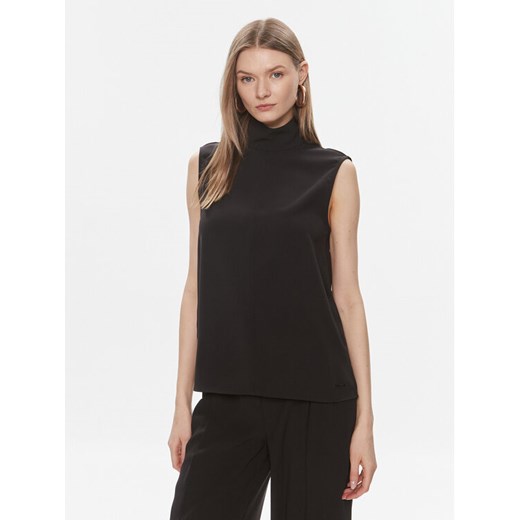 Calvin Klein Bluzka K20K206376 Czarny Regular Fit ze sklepu MODIVO w kategorii Bluzki damskie - zdjęcie 182669151