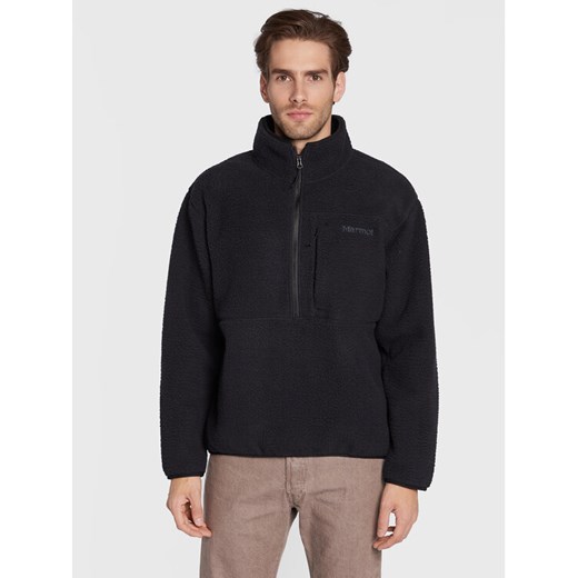 Marmot Polar Aros M13207 Czarny Regular Fit ze sklepu MODIVO w kategorii Bluzy męskie - zdjęcie 182669183