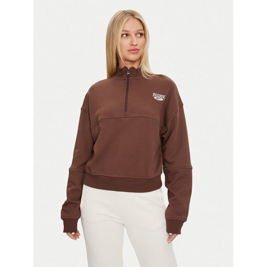 Reebok Bluza Coverup 10007628 Brązowy Regular Fit ze sklepu MODIVO w kategorii Bluzy damskie - zdjęcie 182669220