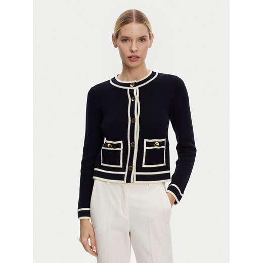 Luisa Spagnoli Kardigan Macori 58615 Czarny Slim Fit ze sklepu MODIVO w kategorii Swetry damskie - zdjęcie 182669223