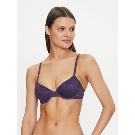 Calvin Klein Underwear Biustonosz z fiszbiną 000QF6875E Fioletowy ze sklepu MODIVO w kategorii Biustonosze - zdjęcie 182669251