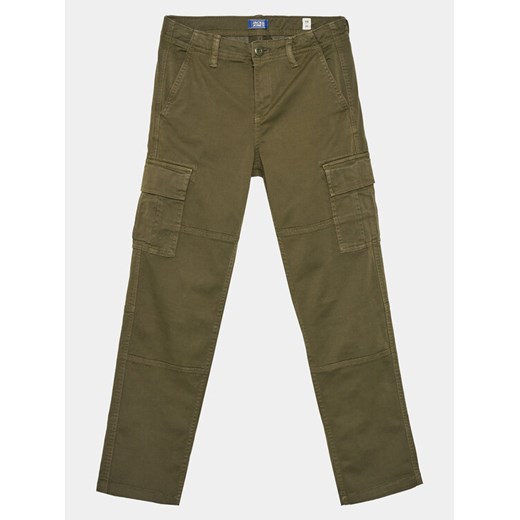 Jack&Jones Junior Spodnie materiałowe Harlow 12261033 Zielony Loose Fit ze sklepu MODIVO w kategorii Spodnie chłopięce - zdjęcie 182669273