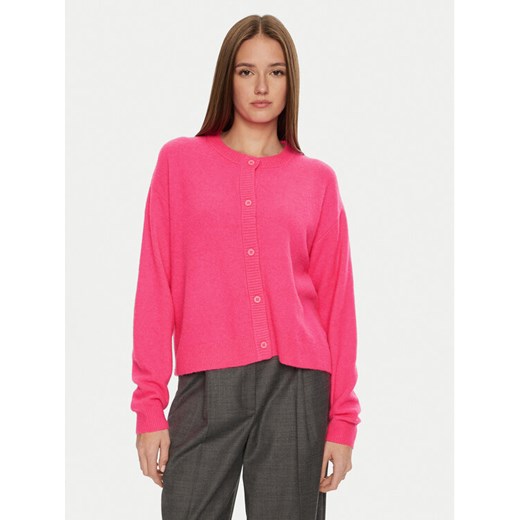 American Vintage Kardigan Damsville DAM19EH24 Różowy Loose Fit ze sklepu MODIVO w kategorii Swetry damskie - zdjęcie 182669281