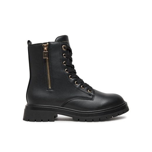 Tommy Hilfiger Trapery Lace-Up Bootie T3A5-33567-1351 S Czarny ze sklepu MODIVO w kategorii Buty zimowe dziecięce - zdjęcie 182669314