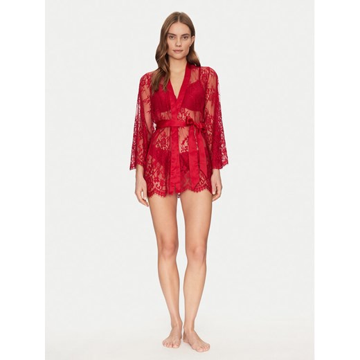 Hunkemöller Szlafrok Isabelle 300603 Czerwony ze sklepu MODIVO w kategorii Szlafroki damskie - zdjęcie 182669362