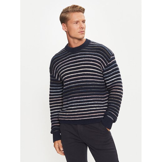 Boss Sweter 50523580 Granatowy Regular Fit ze sklepu MODIVO w kategorii Swetry męskie - zdjęcie 182669382