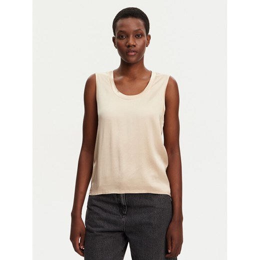 ViCOLO Bluzka TD0006 Beżowy Relaxed Fit ze sklepu MODIVO w kategorii Bluzki damskie - zdjęcie 182669432