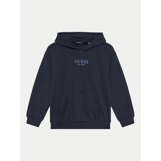 Guess Bluza L4BQ29 KAV33 Granatowy Regular Fit ze sklepu MODIVO w kategorii Bluzy chłopięce - zdjęcie 182669463