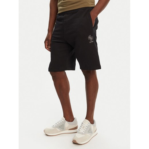 Guess Szorty sportowe M5GD10 KCN01 Czarny Regular Fit ze sklepu MODIVO w kategorii Spodenki męskie - zdjęcie 182669604