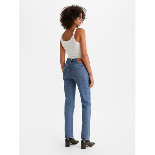 Levi's® Jeansy 501® 12501-0438 Granatowy Straight Fit ze sklepu MODIVO w kategorii Jeansy damskie - zdjęcie 182669701