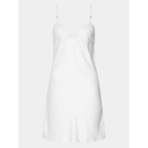 Chantelle Koszula nocna Orchids C11U40 Écru Regular Fit ze sklepu MODIVO w kategorii Koszule nocne - zdjęcie 182669800