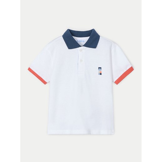 Mayoral Polo 3106 Biały Regular Fit ze sklepu MODIVO w kategorii T-shirty chłopięce - zdjęcie 182669814