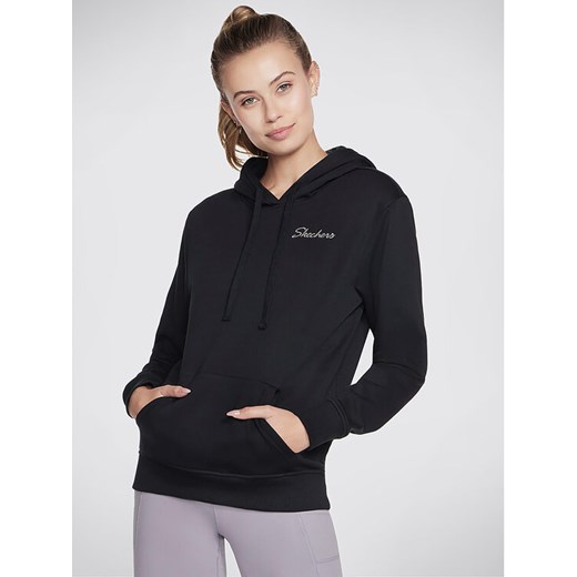 Skechers Bluza Signature Po Hoodie WHD116 Czarny Regular Fit ze sklepu MODIVO w kategorii Bluzy damskie - zdjęcie 182669912