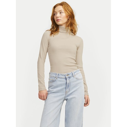 JJXX Golf 12214690 Beżowy Stretch Fit ze sklepu MODIVO w kategorii Bluzki damskie - zdjęcie 182670004