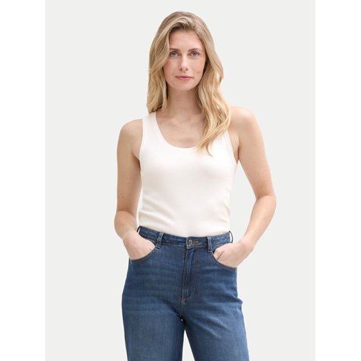 Tom Tailor Top 1045540 Biały Regular Fit ze sklepu MODIVO w kategorii Bluzki damskie - zdjęcie 182670010