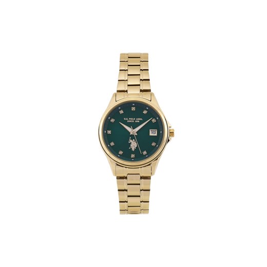 U.S. Polo Assn. Zegarek Louise USP8342GR Złoty ze sklepu MODIVO w kategorii Zegarki - zdjęcie 182670021