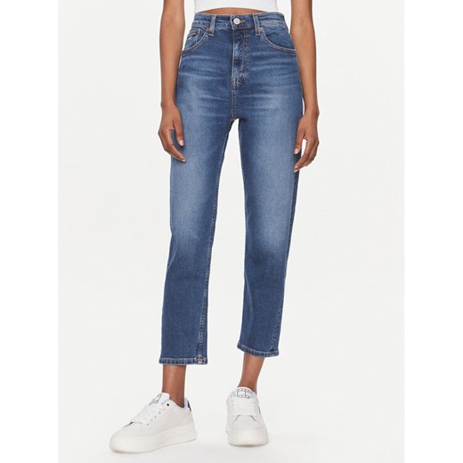 Tommy Jeans Jeansy Izzie Hgh Sl Ank Ah5150 DW0DW17194 Granatowy Straight Leg ze sklepu MODIVO w kategorii Jeansy damskie - zdjęcie 182670032