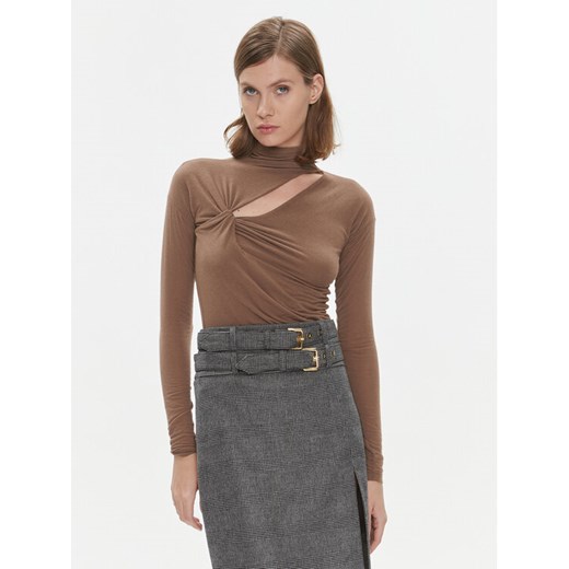 Pinko Bluzka Mononoke 102328 A17S Brązowy Regular Fit ze sklepu MODIVO w kategorii Bluzki damskie - zdjęcie 182670043