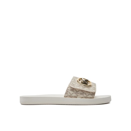 MICHAEL Michael Kors Klapki Mk Charm Slide 40R4MKFA1B Écru ze sklepu MODIVO w kategorii Klapki damskie - zdjęcie 182670063
