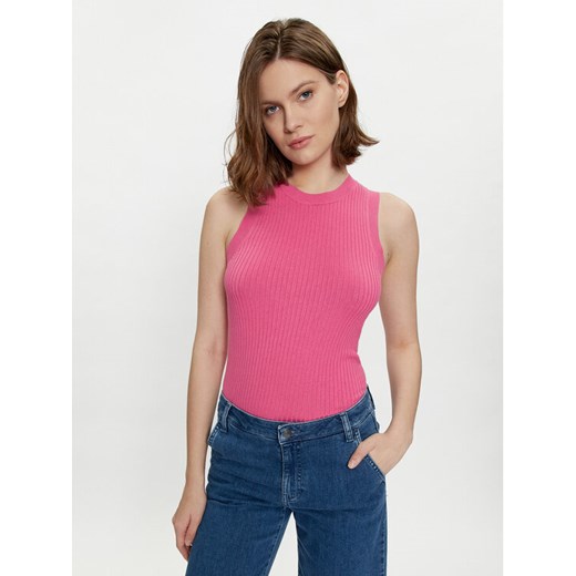 JDY Top Aya 15287501 Różowy Slim Fit ze sklepu MODIVO w kategorii Bluzki damskie - zdjęcie 182670132