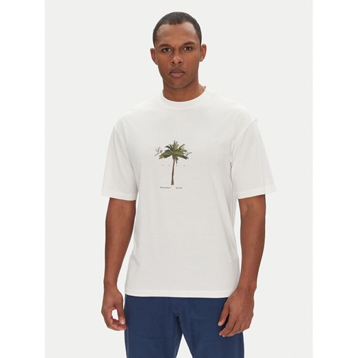 HUGO T-Shirt Duwom 50538972 Écru Relaxed Fit ze sklepu MODIVO w kategorii T-shirty męskie - zdjęcie 182670254