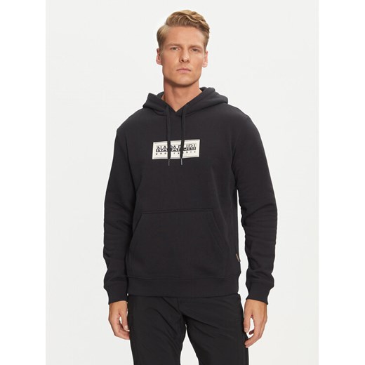 Napapijri Bluza B-Box Logo NP0A4I19 Czarny Regular Fit ze sklepu MODIVO w kategorii Bluzy męskie - zdjęcie 182670302