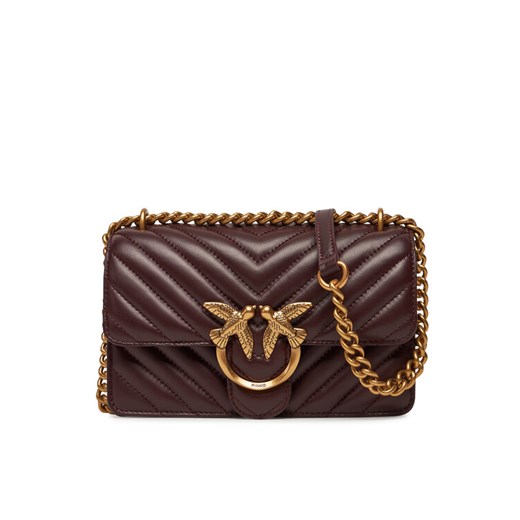 PINKO Torebka Love One Mini Dc PE 25 PCPL 100074 A0F1 Fioletowy ze sklepu MODIVO w kategorii Kopertówki - zdjęcie 182670332