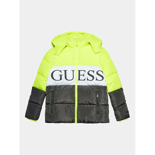 Guess Kurtka puchowa L3BL02 WB240 Kolorowy Regular Fit ze sklepu MODIVO w kategorii Kurtki chłopięce - zdjęcie 182670401