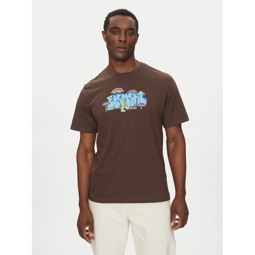 Element T-Shirt ELYZT00512 Brązowy Relaxed Fit ze sklepu MODIVO w kategorii T-shirty męskie - zdjęcie 182670410