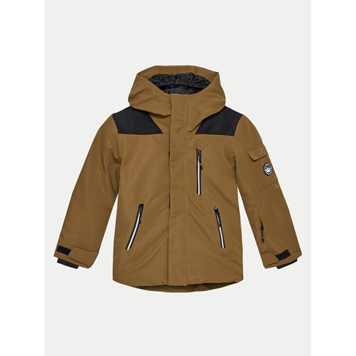 4F Kurtka snowboardowa 4FJWAW24TTJAM538 Brązowy Regular Fit ze sklepu MODIVO w kategorii Kurtki chłopięce - zdjęcie 182670422