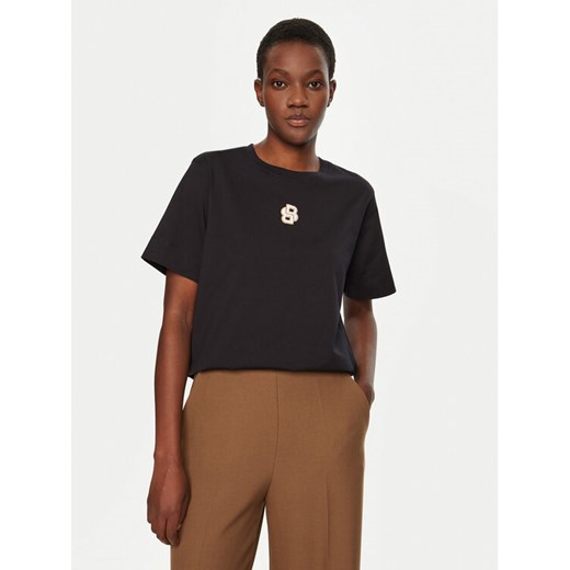 BOSS T-Shirt 50526205 Czarny Regular Fit ze sklepu MODIVO w kategorii Bluzki damskie - zdjęcie 182670424