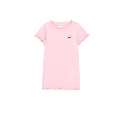 Coccodrillo T-Shirt WC5143204CGK Różowy Slim Fit ze sklepu MODIVO w kategorii Bluzki dziewczęce - zdjęcie 182670441